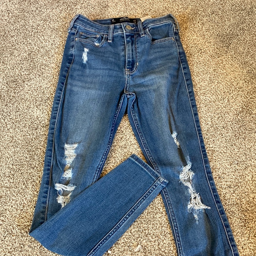 High-rise super skinny jeans